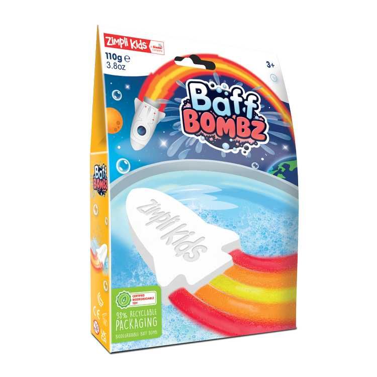 Magiczna rakieta do kąpieli, Rainbow Baff Bombz, Zimpli Kids