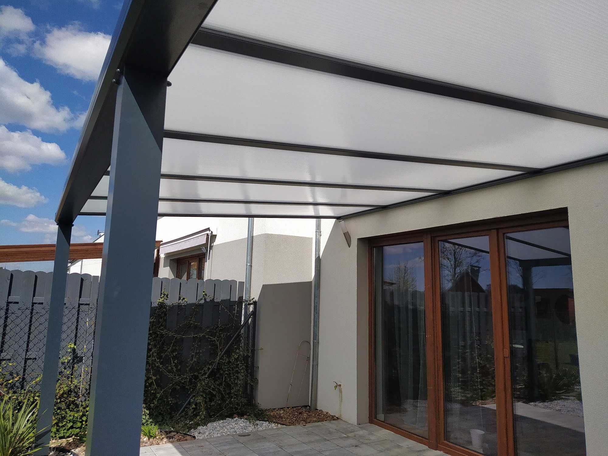Zadaszenie tarasu aluminiowe, pergola, altana, poliwęglan, szkło