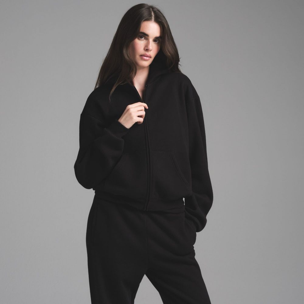 Жіноче худі SKIMS Cotton Fleece Classic Zip Up Hoodie