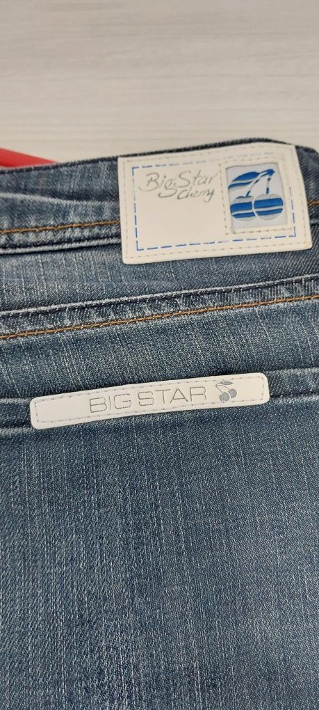 Spodnie jeansowe dzinsowe big star M prosta nogawka bawelna biodrowki