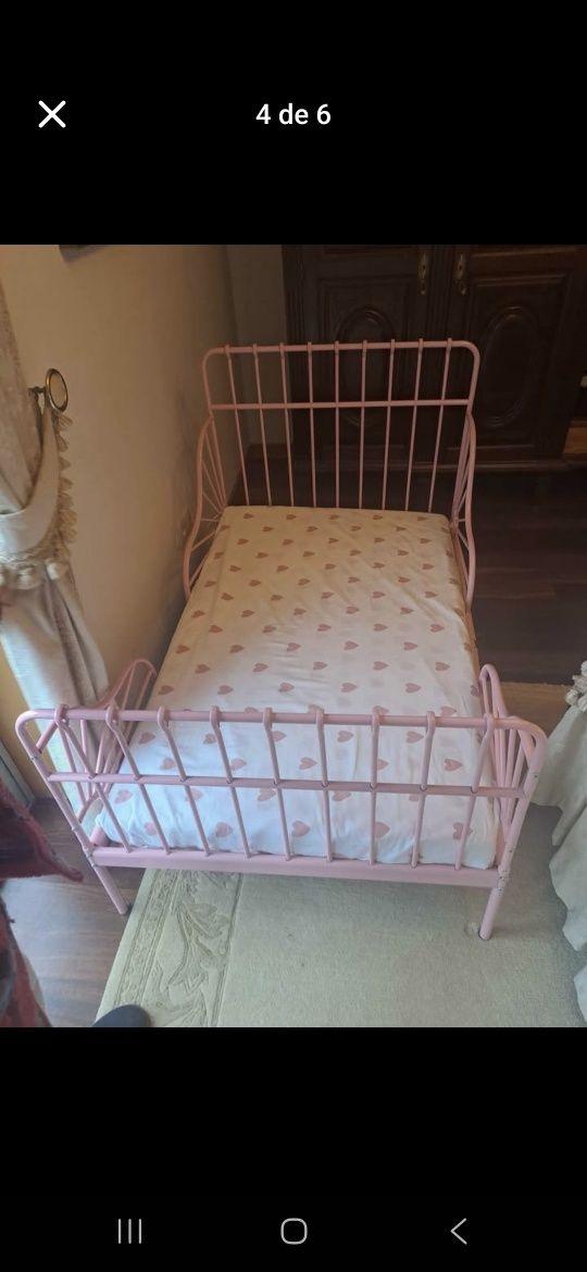 Cama criança rosa