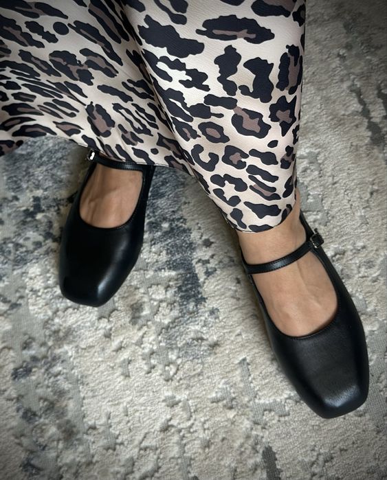 Балетки чорні шкіра натуральна