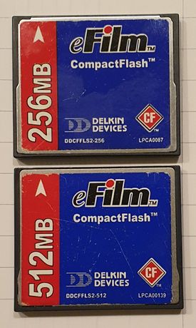 Карта памяти Compact Flash 256 512 Delkin Devices USA США