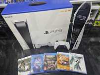 Konsola Playstation 5 PS5 z napędem 5 gier Gwar 6m SKLEP ZAMIANA