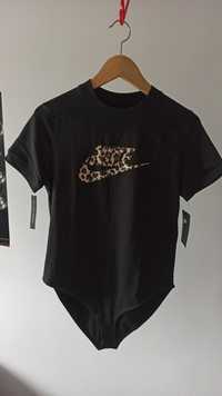 Nike Sportswear body damskie BB Print L 40 czarne bluzka t-shirt czarn