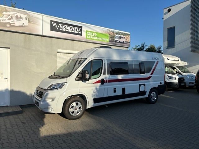 Rimor Horus 145  fabrycznie nowy, duża lodówka, 3500 kg, webasto, 5 miejsc do spania