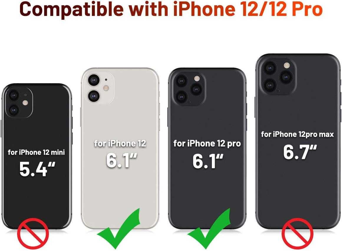 Ocase etui skórzane magsafe iPhone 12 / 12 Pro niebieskie pawio 2w1