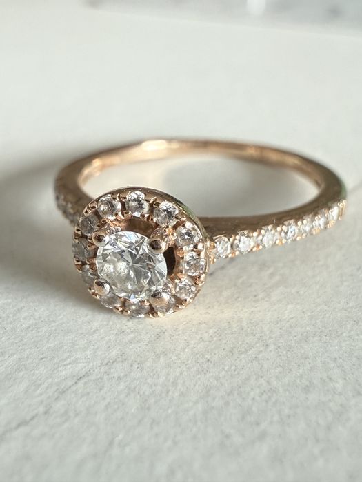 Pierścionek z różowego złota z diamentami YES – Kolekcja Metropolitan