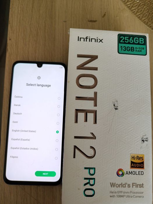 Smartphone infinix note 12 pro 256gb