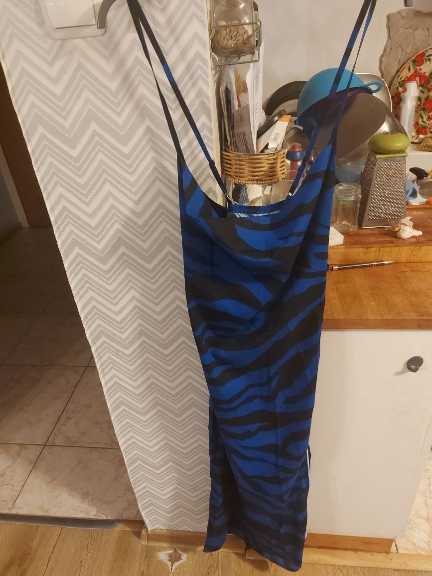 Sukienka damska midi zebra xl
