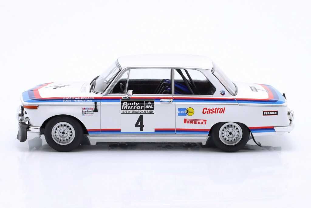 Model 1:18 Ixo BMW 2002 #4 7th RAC Rallye 1973 Waldegard/Thorszelius