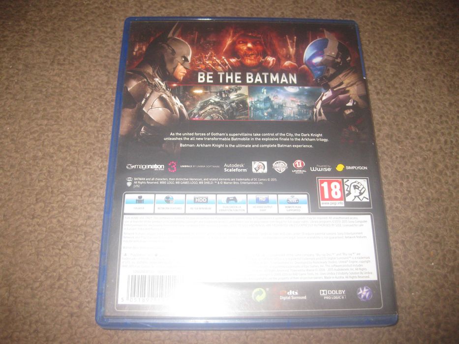 Jogo "Batman: Arkham Knight" para a Playstation 4/Impecável!