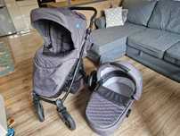 Wózek, Baby Design Lupo Comfort 2w1, gondola i spacerówka, kolor szary