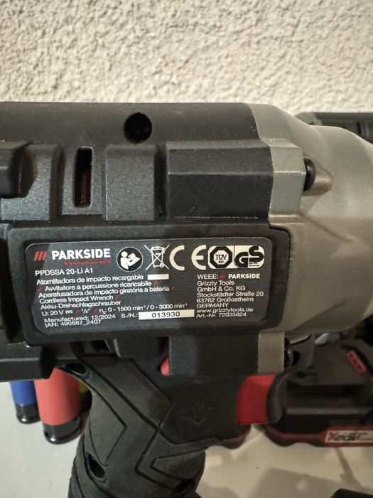 Безщітковий ударний гайковерт PARKSIDE PERFORMANCE 2акб