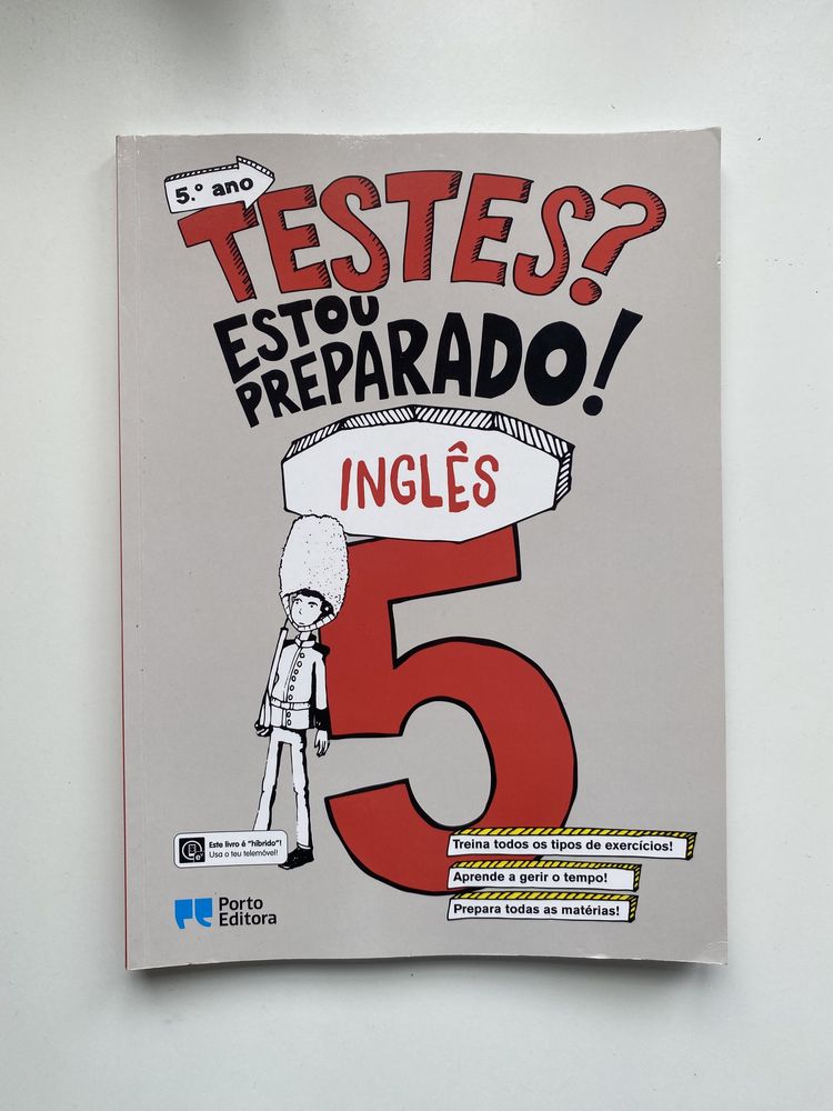 Livro “ Testes? Estou preparado! Inglês 5° ano” Porto Editora