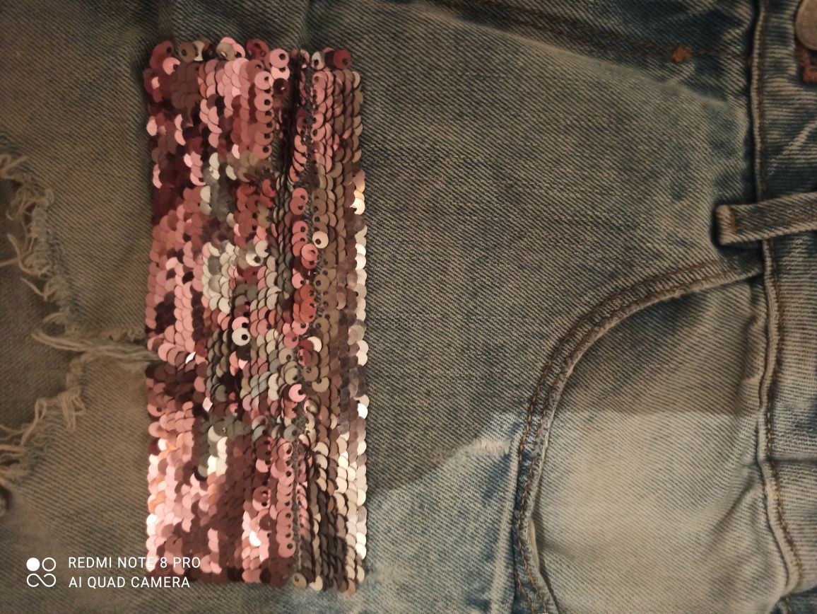 Spodenki jeans Zara 164