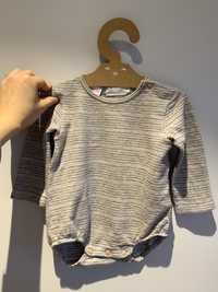 Sweterkowe body niemowlece w paski Zara