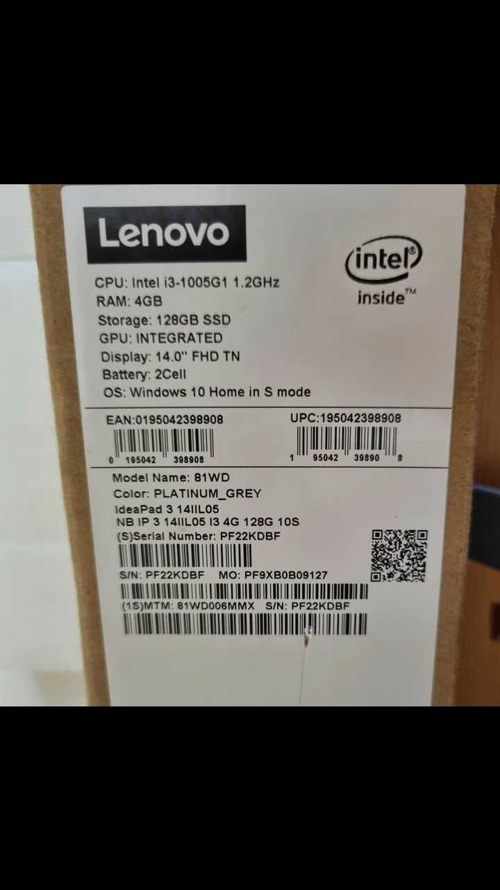 Ноутбук Lenovo IdeaPad 3 14IIL05 81w