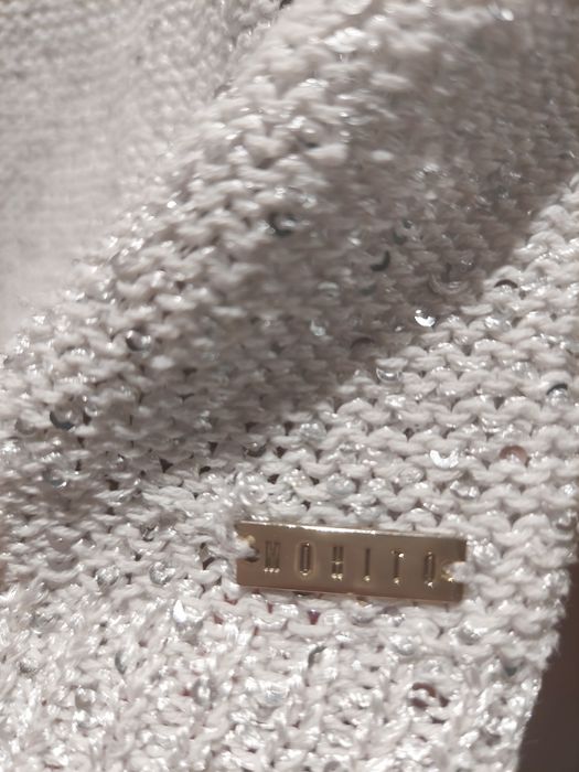 Cekinowa bluzka ombre 38 MOHITO rozm. M sweter cieniowany okazja