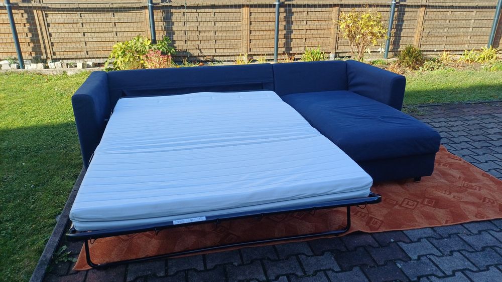 Sofa Ikea Vimle granatowa z szezlongiem