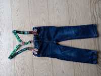 Spodnie jeansowe z szelkami 92 Lupilu