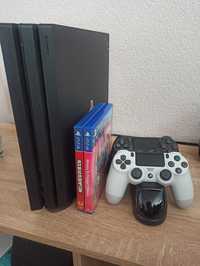 PlayStation 4  Pro 1TB PS4+PTM7950+2 gry+stacja padów+podstawka pionow