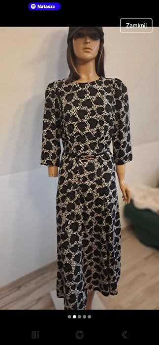 Sukienka w  panterkę