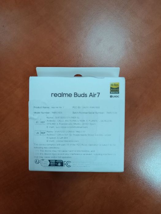 Навушники realme buds air 7 global