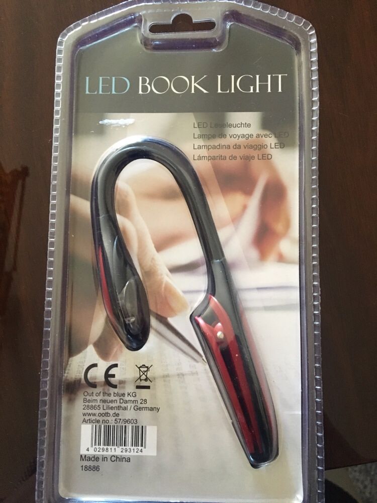 Luz led para livros ou estante de partituras