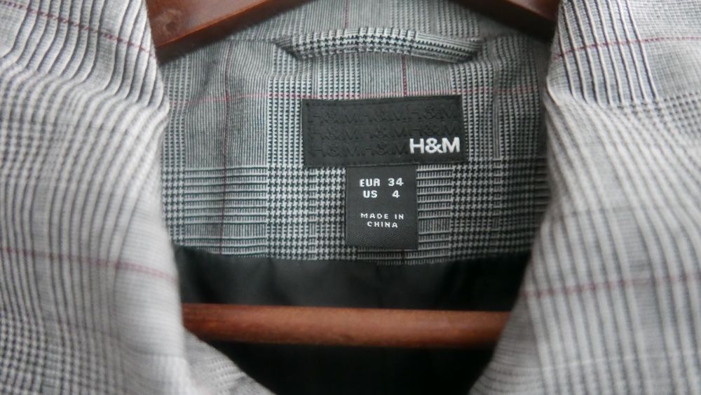 Marynarka w kratę H&M