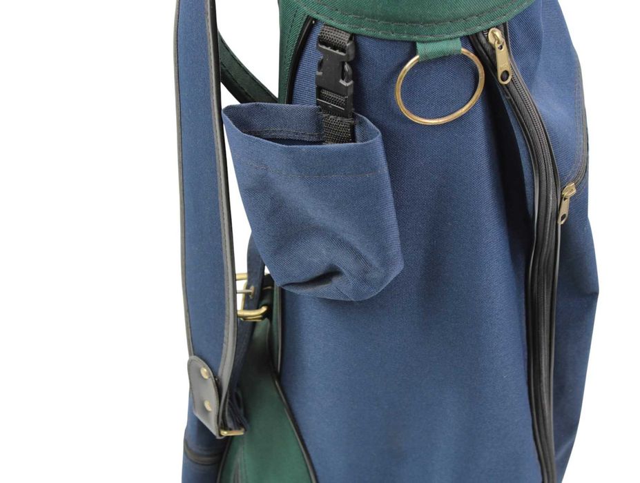 CART Bag torba golfowa do golfa na wózek granatowa zielona z kapturem