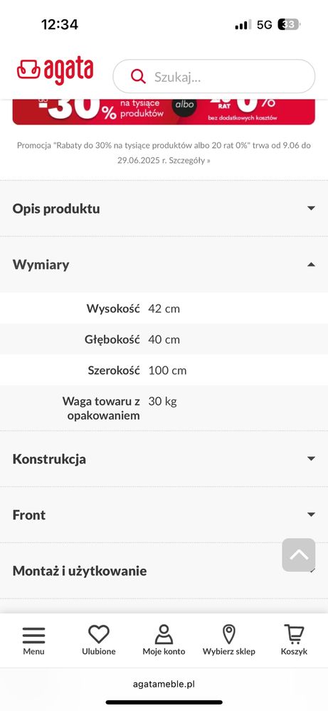 Szafka RTV basic