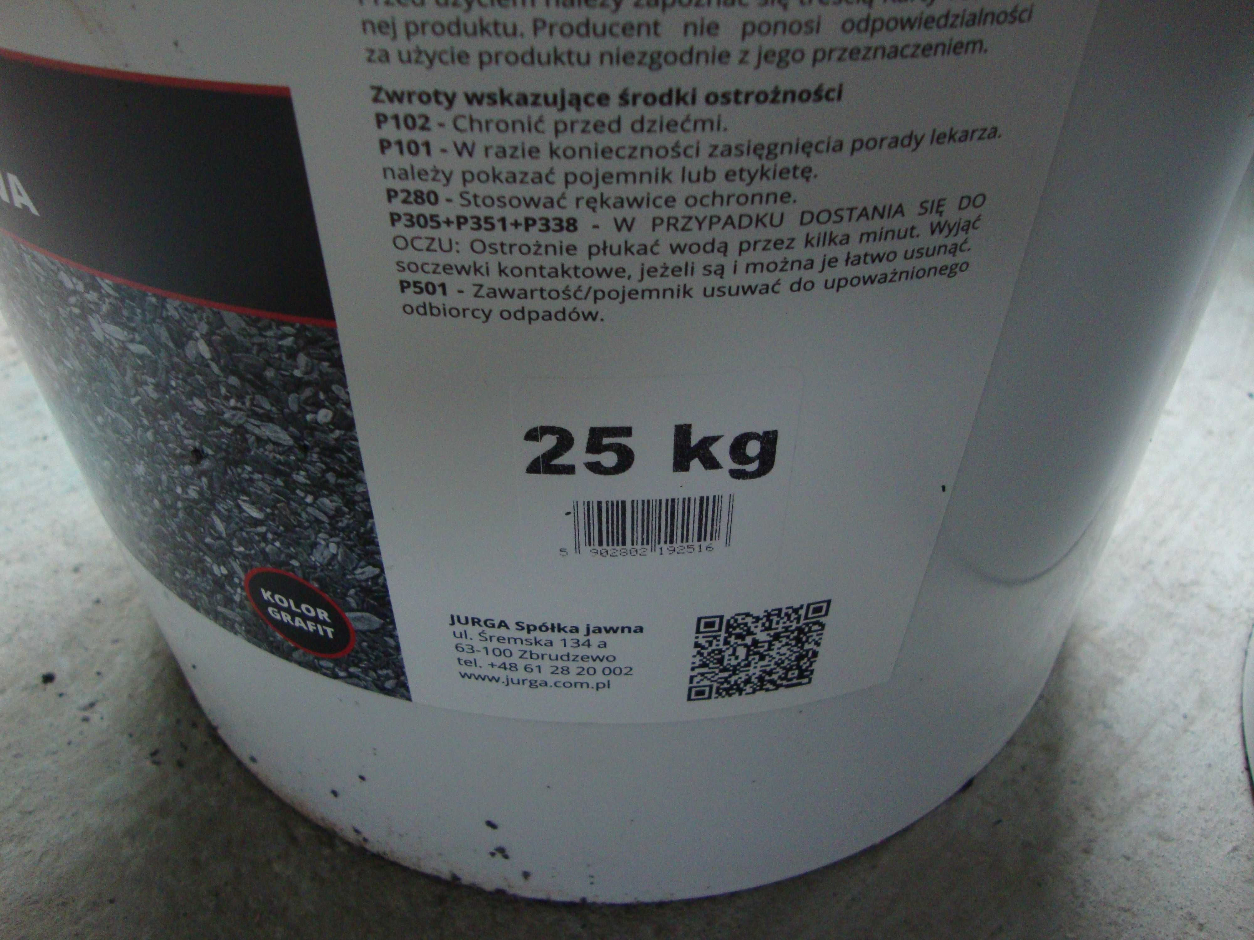 Posypka papowa bazaltowa do renowacji dachu  JURGA 25 kg. grafitowa