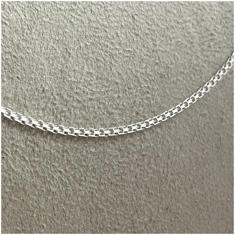 Srebrny Naszyjnik Damski Bismark Długi 80 Cm 2 Mm Srebro Próba 925 + G