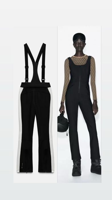 Лижний комбінезон Zara ski collection S лижні штани zara ski M чорні