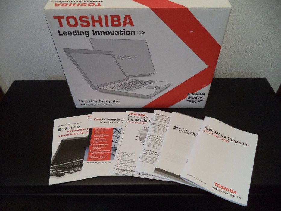 Caixa + Manuais Toshiba L300/l300D