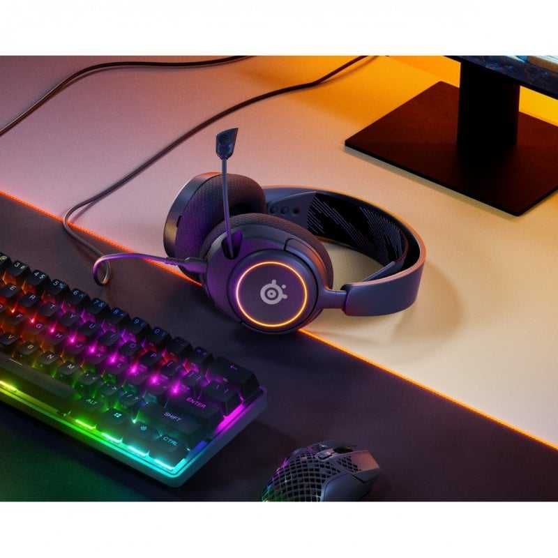 SteelSeries Arctis Nova 3 Headset Gaming RGB PC/PS4/PS5/Switch Preto