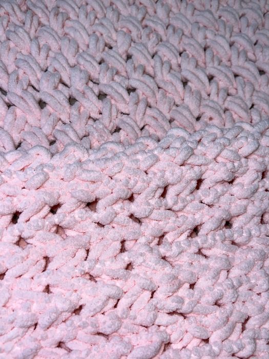 Дитячий плед із алізе пуфі 80х80 см