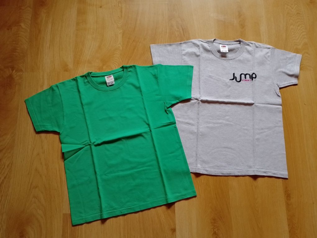 Koszulki T-shirty krótki rękaw dla chłopca 2 szt. r. 140-146 cm