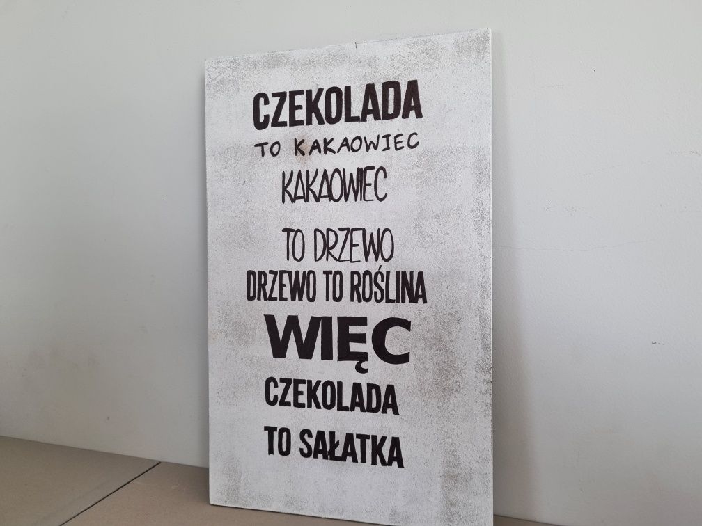 Tabliczki na drzwi ścianę prezent desecza sentencje śmieszny tekst