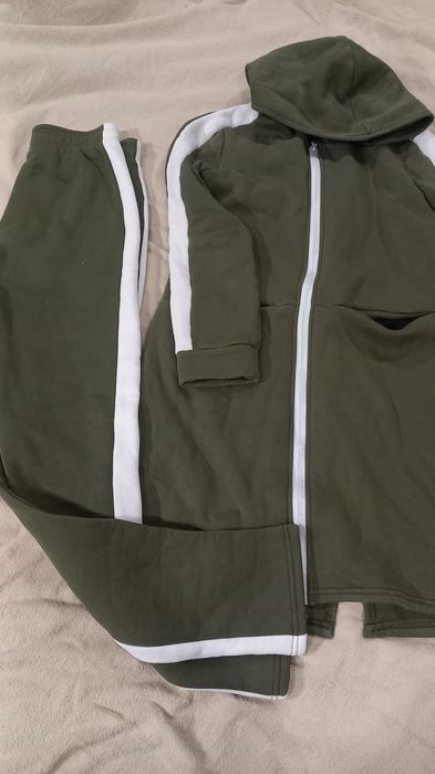 Демисезонний жін костюм на флісі, худі подовжене до колін, розмір М