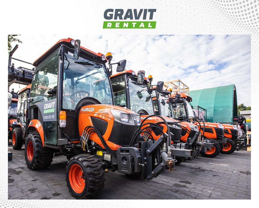 Wynajem zimowy traktorków do odśnieżania KUBOTA - CAŁA POLSKA