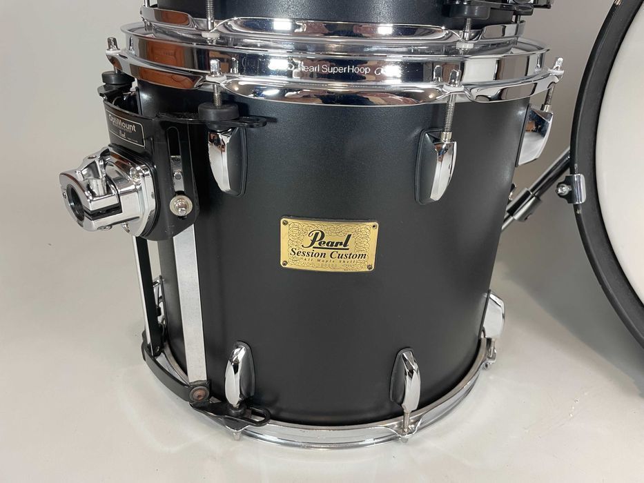Pearl Session Custom All Maple SRX Black 20"/10"/12"/14" Perkusja