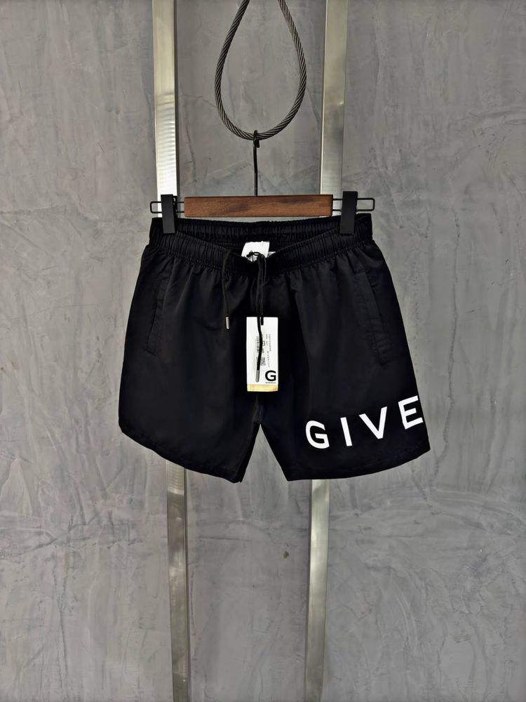 Шорти Givenchy чорні преміум, шорти дживанши чоловічі чорні преміум