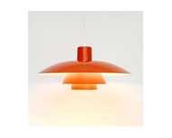 Pomarańczowa lampa PH 4/3, P. Henningsen dla L. Poulsen, lata 80'te