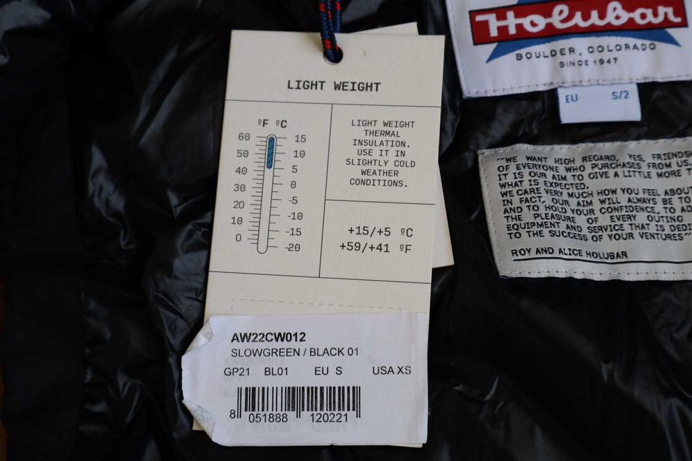 Нова жилетка Holubar S США +5 / +15 градусів