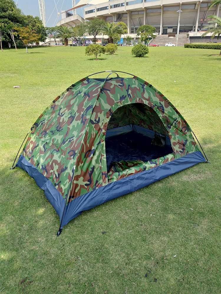 Туристическая палатка для отдыха|2-3х Двухслойная|200х150х110|Камуфляж