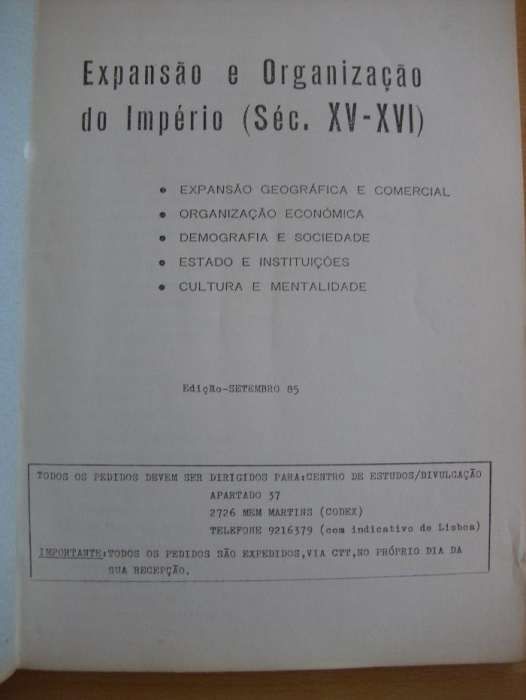 Cadernos de História do Centro de Estudos / Divulgação