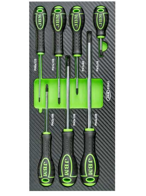 JG 7 CHAVES FENDA+ JG 7 CHAVES CRUZ FIBRA CARBONO REF: SÉRIE410