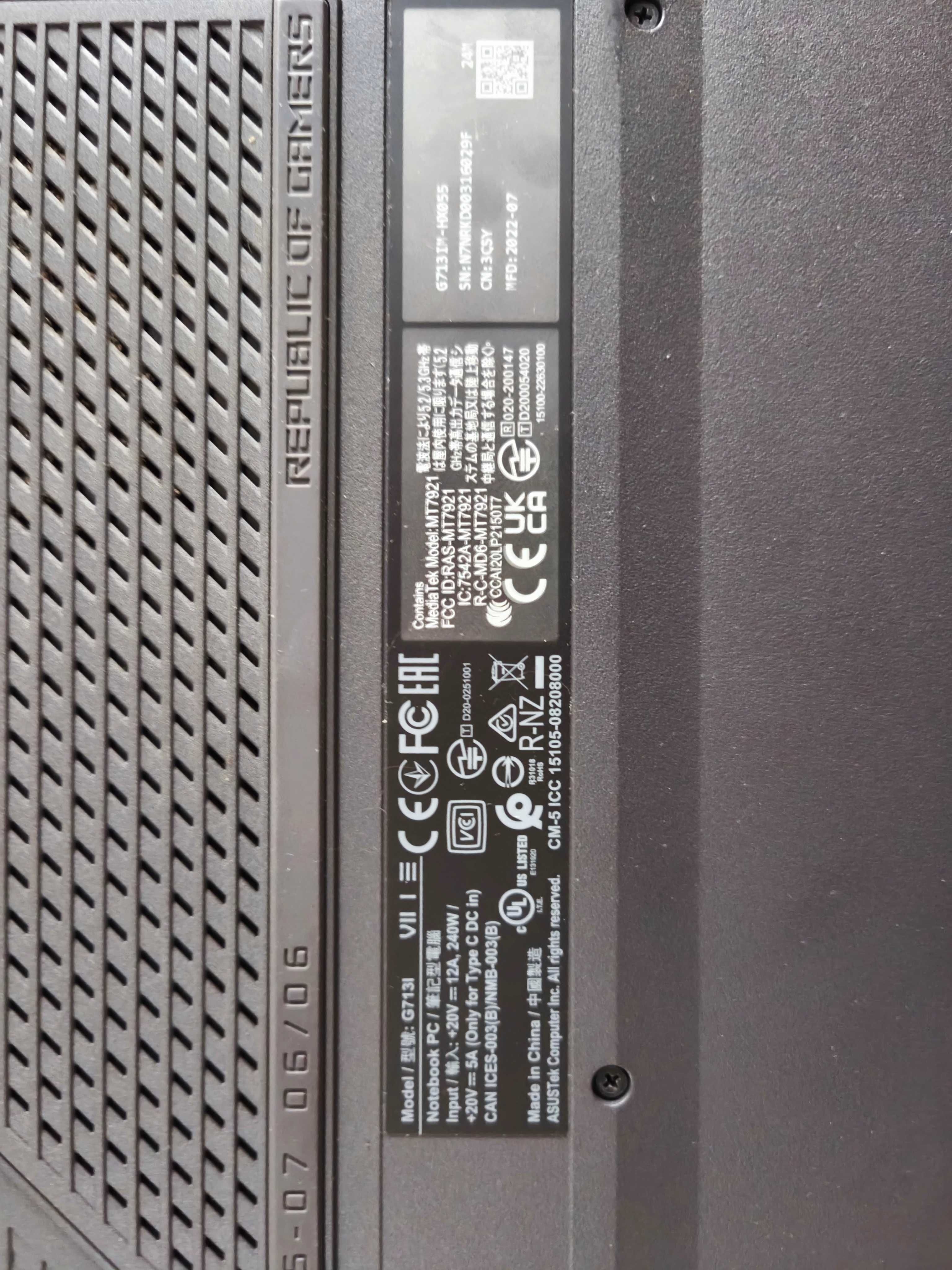 Laptop Asus Rog G17